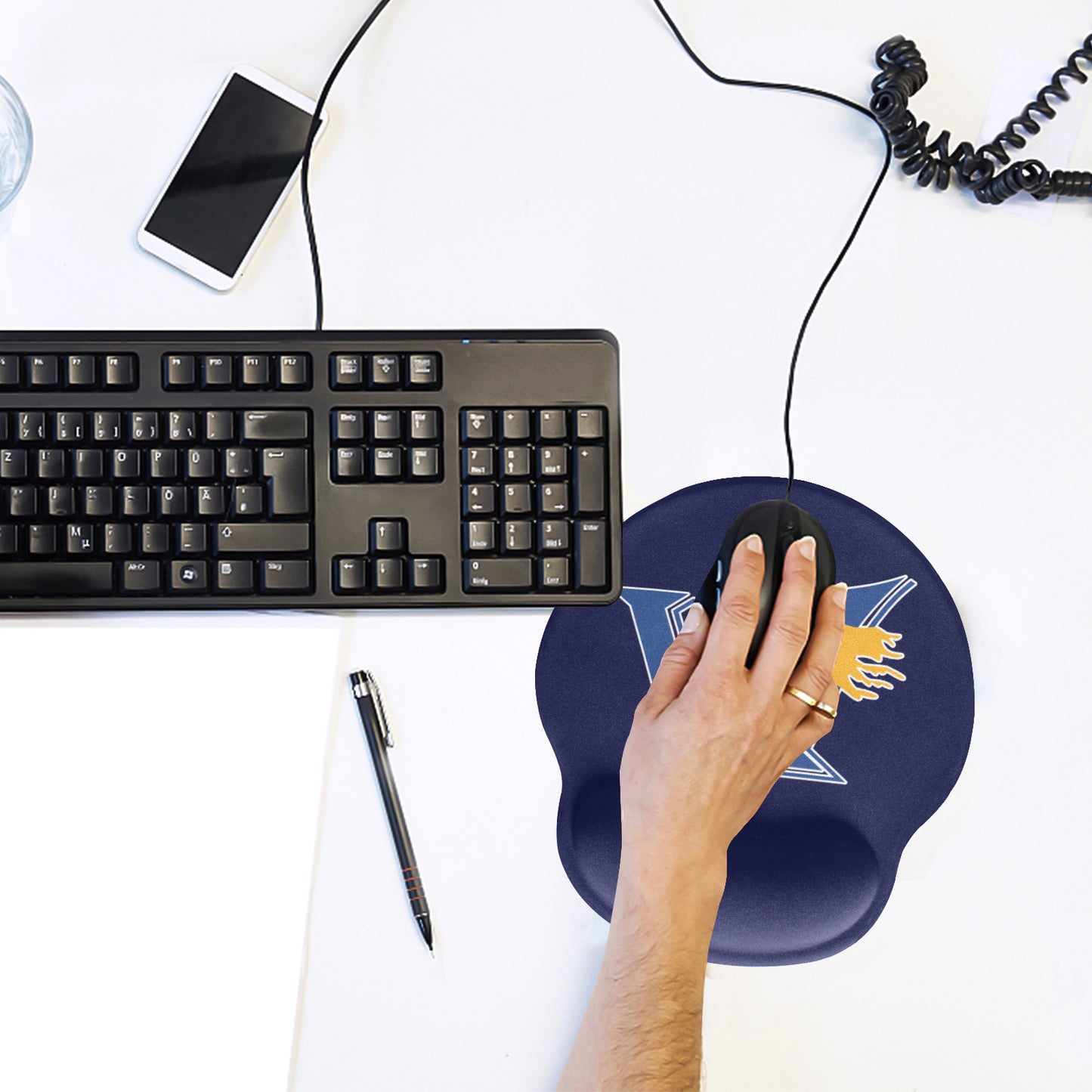 Mouse Pad with Wrist Rest Support